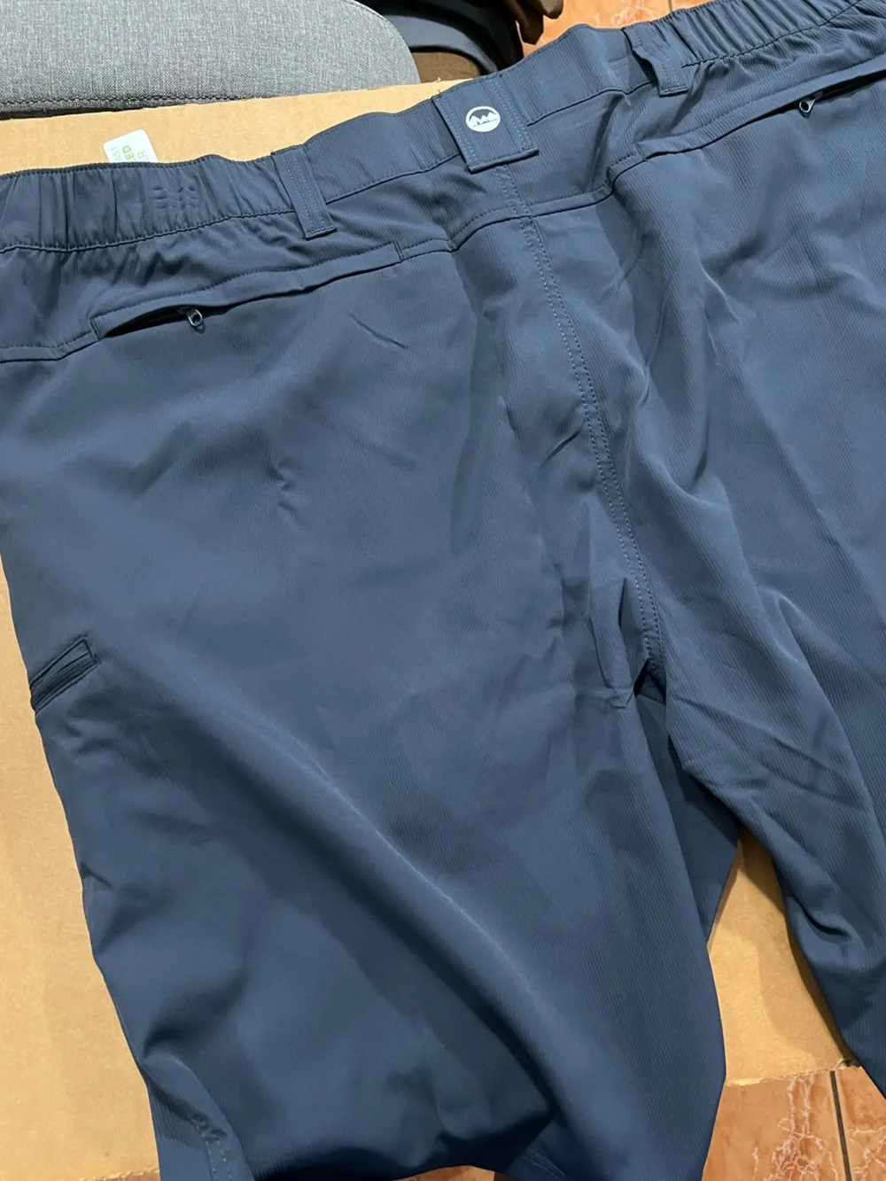 2 Wrangler Shorts Size 46. Utility Cargo Relaxed Fit. Gray and Blue. Inseam 10”